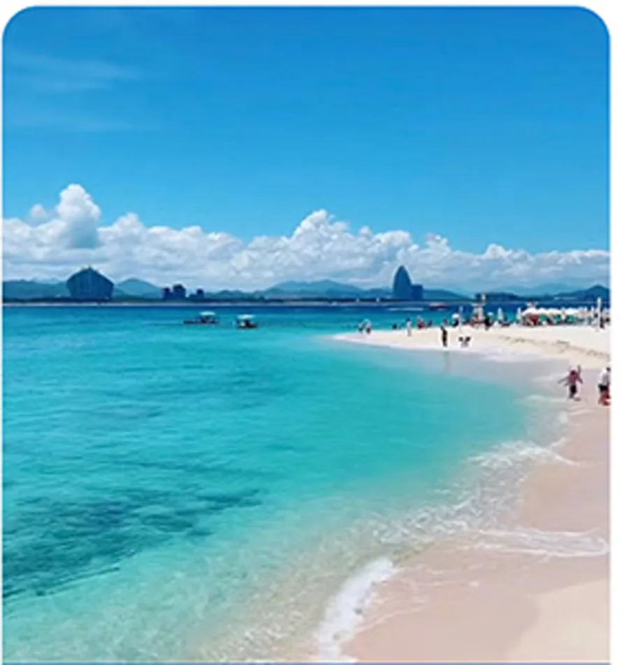 不但有大海沙滩